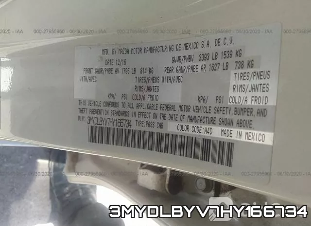 3MYDLBYV7HY166734 фото 10