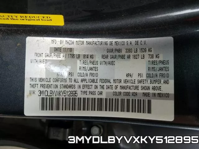 3MYDLBYVXKY512895 фото 2