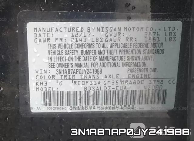 3N1AB7AP0JY241988 фото 10