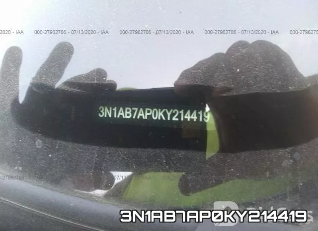 3N1AB7AP0KY214419 фото 10