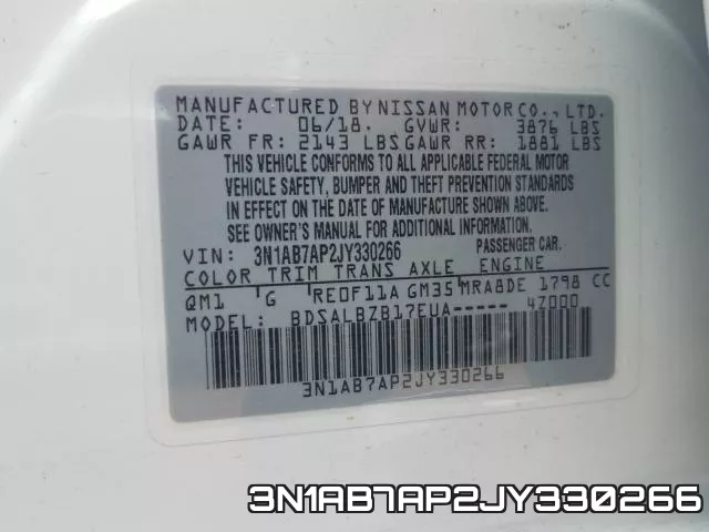 3N1AB7AP2JY330266 фото 2