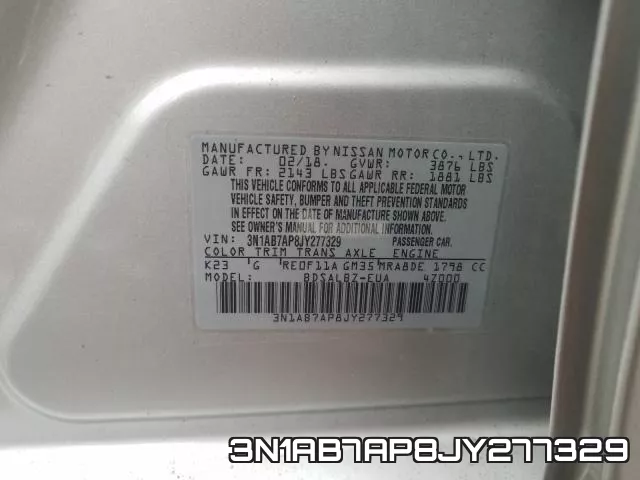 3N1AB7AP8JY277329 фото 2