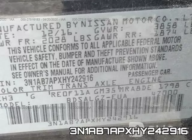 3N1AB7APXHY242916 фото 10