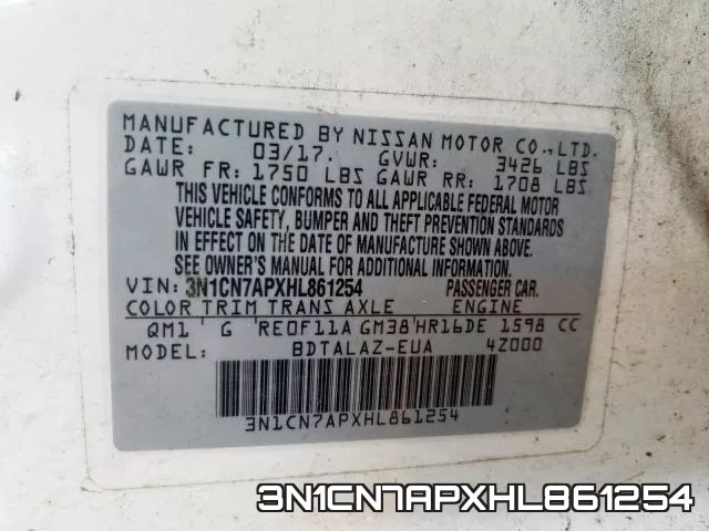 3N1CN7APXHL861254 фото 2