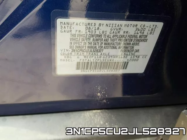 3N1CP5CU2JL528327 фото 2
