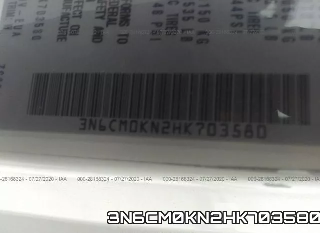 3N6CM0KN2HK703580 фото 10