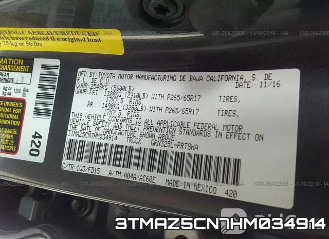 3TMAZ5CN7HM034914 фото 10