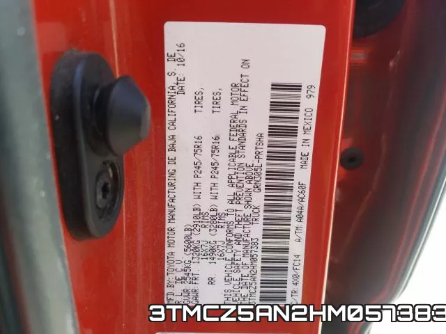 3TMCZ5AN2HM057383 фото 2