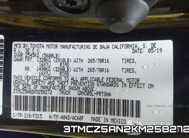 3TMCZ5AN2KM258272 фото 10