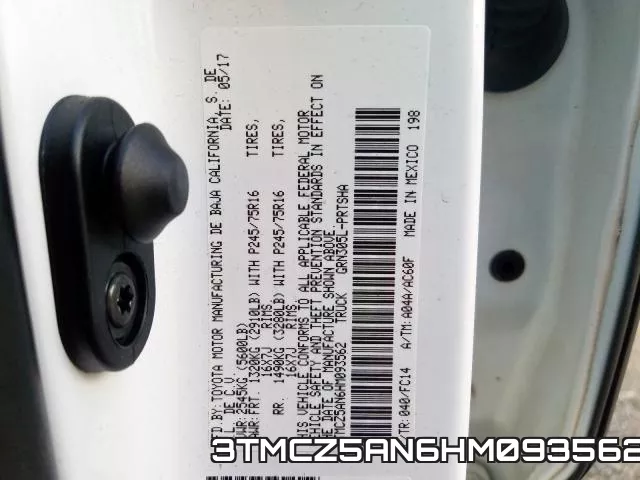 3TMCZ5AN6HM093562 фото 2