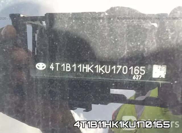 4T1B11HK1KU170165 фото 10