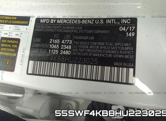 55SWF4KB8HU223025 фото 10