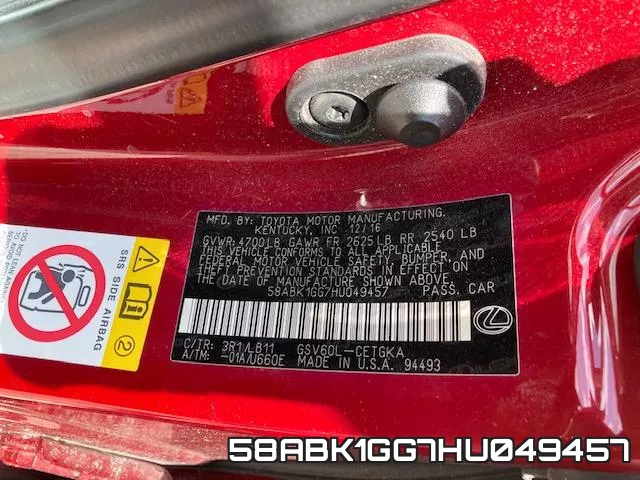 58ABK1GG7HU049457 фото 2
