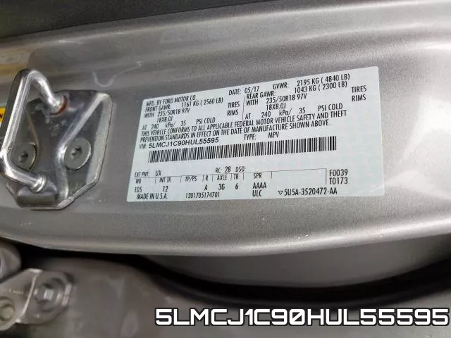 5LMCJ1C90HUL55595 фото 2