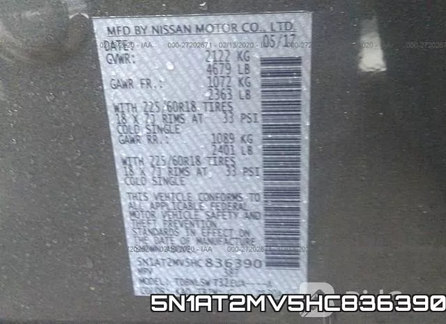 5N1AT2MV5HC836390 фото 10