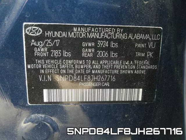 5NPD84LF8JH267716 фото 2