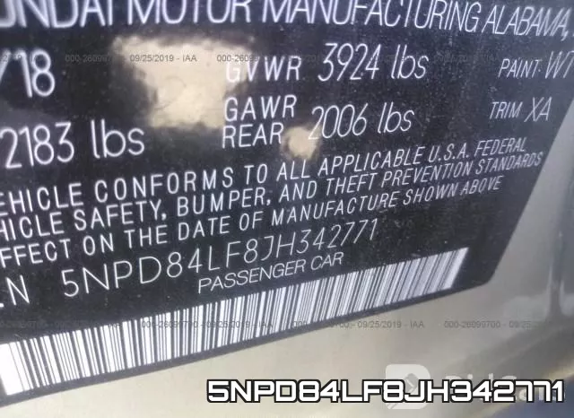 5NPD84LF8JH342771 фото 10