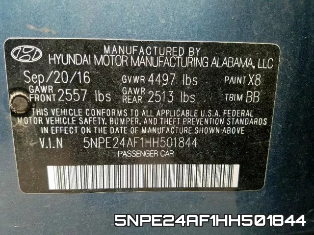 5NPE24AF1HH501844 фото 2