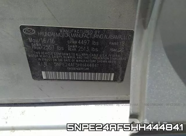5NPE24AF5HH444841 фото 10