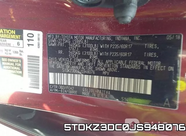 5TDKZ3DC0JS948076 фото 10