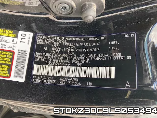 5TDKZ3DC9LS053494 фото 2
