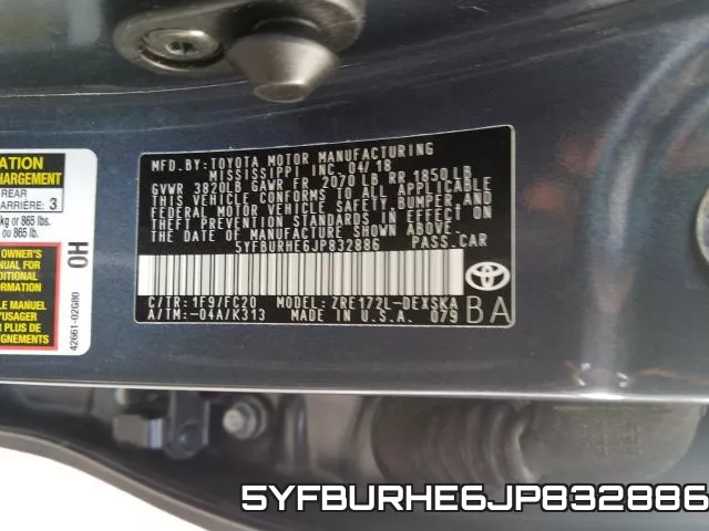 5YFBURHE6JP832886 фото 2