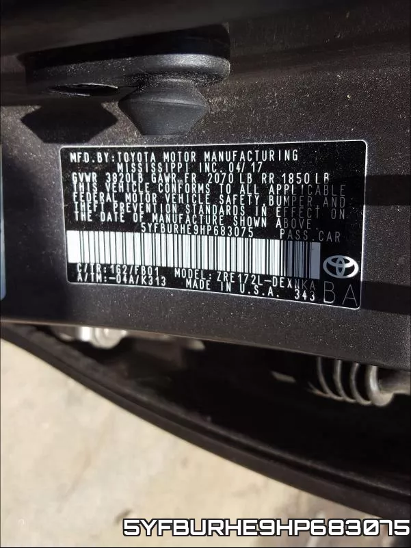 5YFBURHE9HP683075 фото 2