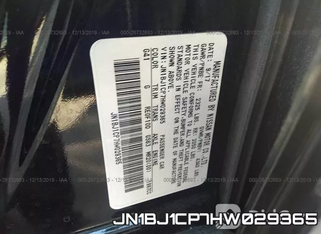 JN1BJ1CP7HW029365 фото 10