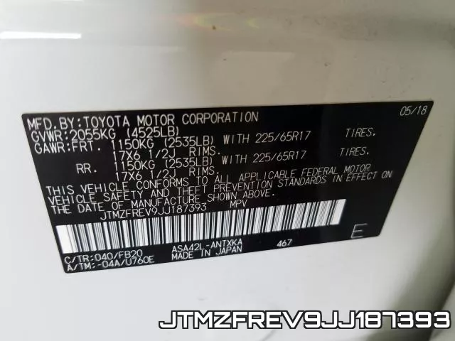 JTMZFREV9JJ187393 фото 2