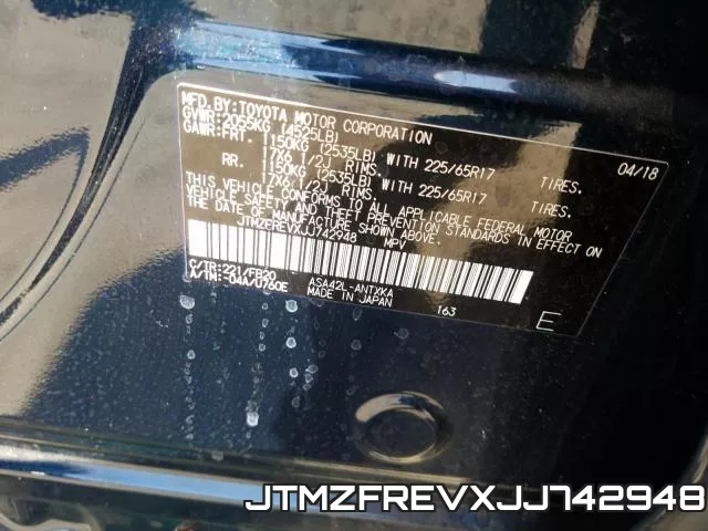 JTMZFREVXJJ742948 фото 2