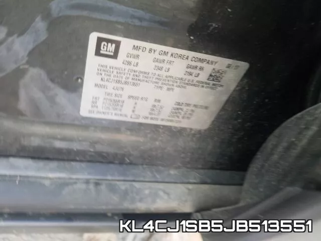 KL4CJ1SB5JB513551 фото 2