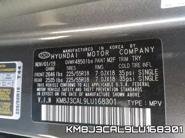 KM8J3CAL9LU168301 фото 2