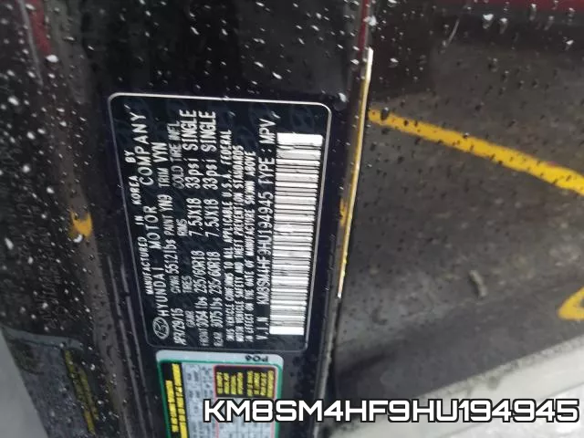 KM8SM4HF9HU194945 фото 2