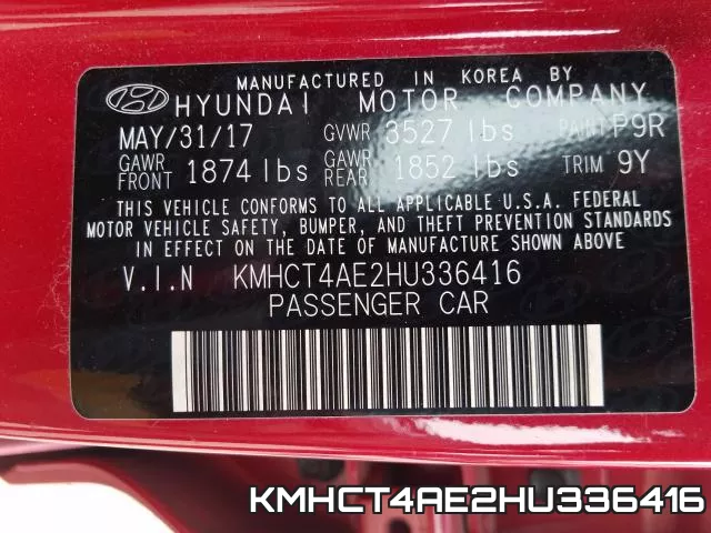 KMHCT4AE2HU336416 фото 2