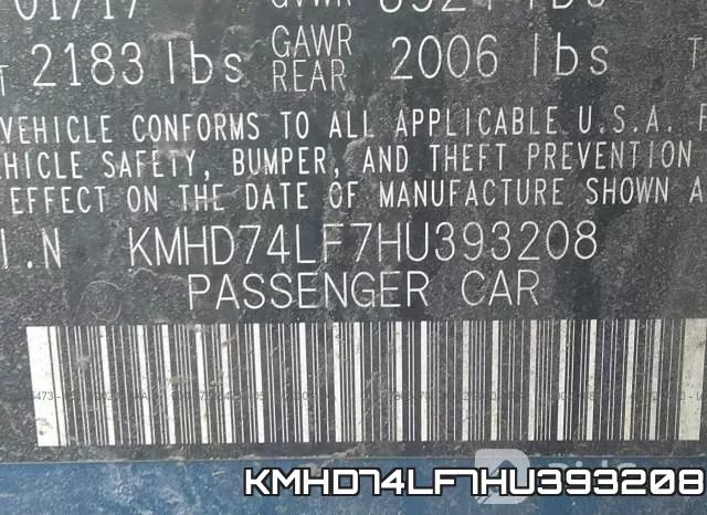 KMHD74LF7HU393208 фото 10