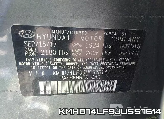 KMHD74LF9JU557614 фото 10