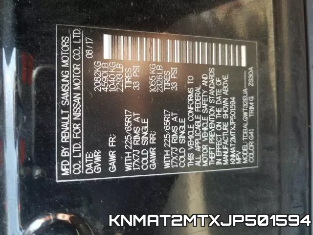 KNMAT2MTXJP501594 фото 2