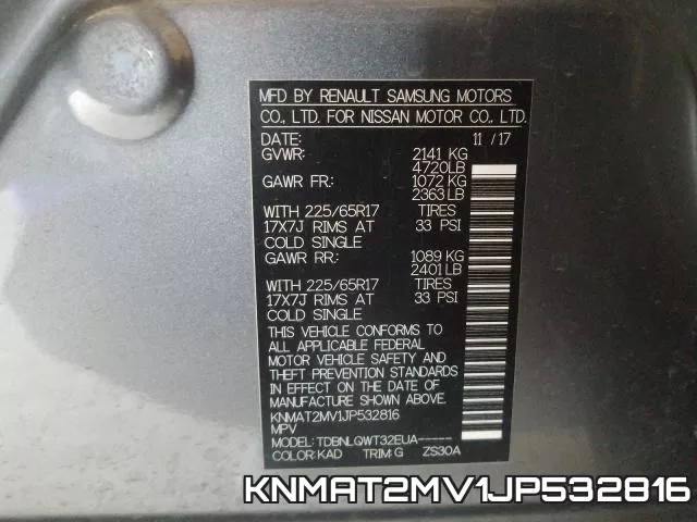 KNMAT2MV1JP532816 фото 2