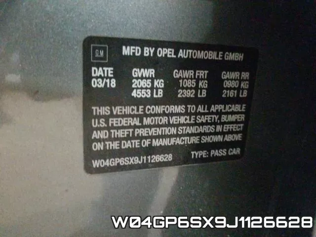 W04GP6SX9J1126628 фото 2