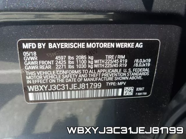 WBXYJ3C31JEJ81799 фото 2
