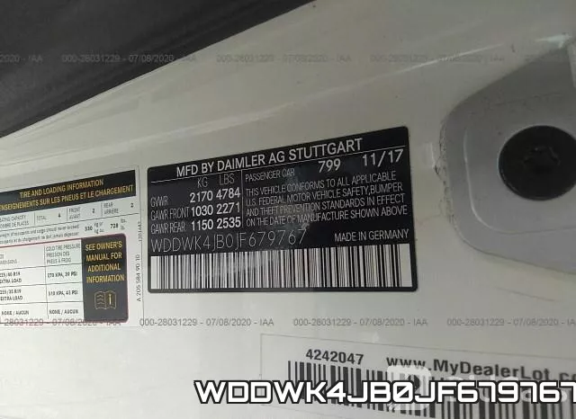 WDDWK4JB0JF679767 фото 10