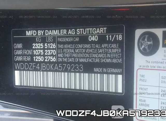 WDDZF4JB0KA579233 фото 10