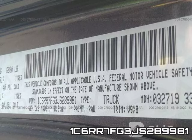 1C6RR7FG3JS289981 фото 10