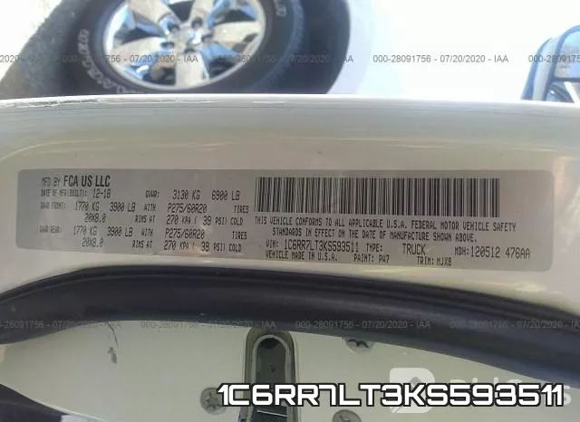 1C6RR7LT3KS593511 фото 10