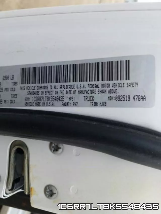 1C6RR7LT8KS548435 фото 2
