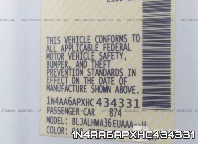 1N4AA6APXHC434331 фото 10