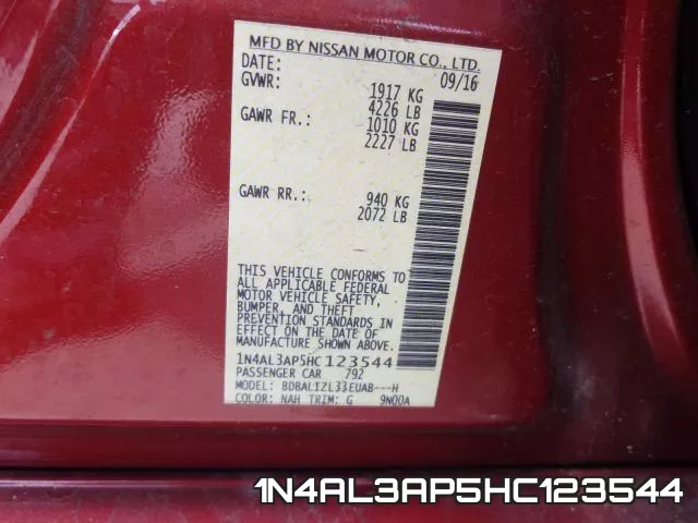 1N4AL3AP5HC123544 фото 2