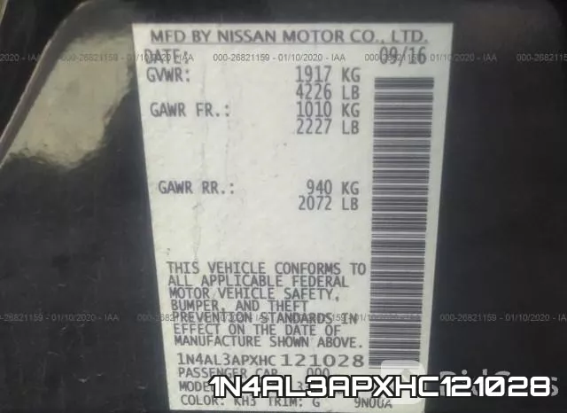 1N4AL3APXHC121028 фото 10