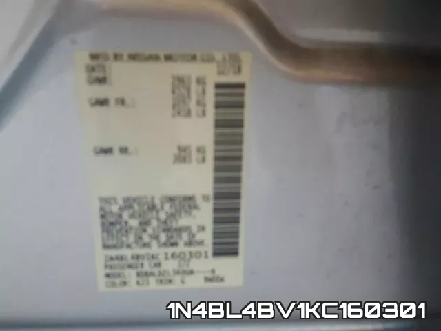 1N4BL4BV1KC160301 фото 2