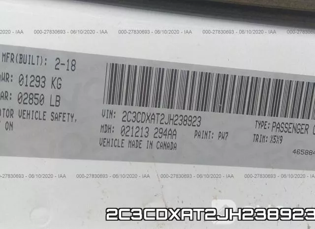 2C3CDXAT2JH238923 фото 10